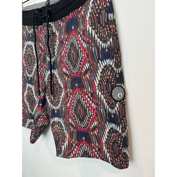 Volcom Natural Visions Stoney 'China Blue' Men's Board Shorts, Size 32 - Picture 2 of 6